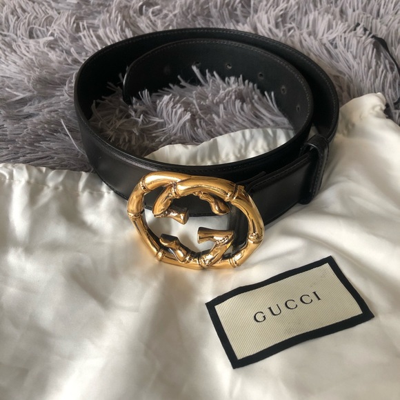Gucci Accessories - Gucci Interlocking Double GG Bamboo Belt